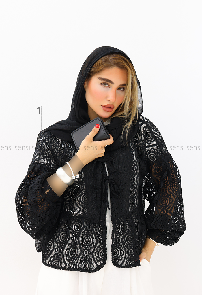 مانتو عروسکی گیپور کد1006095